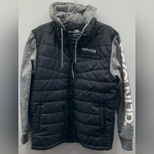 Ecko Unltd Men's Black Hybrid Jacket Size S NWT MSRP $88